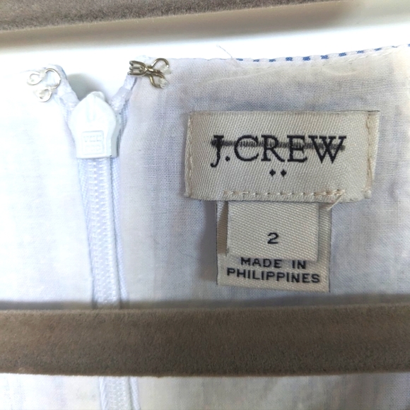 Sz 2 J Crew White & Blue Stripes Nautical Dress - Picture 6 of 9